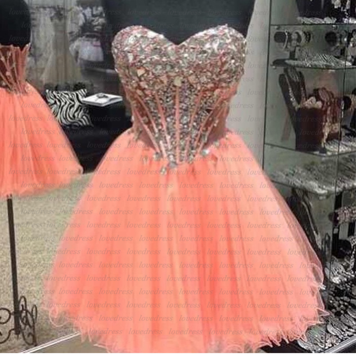 Peach Homecoming Dress, Short Homecoming Dresses, Junior Homecoming 