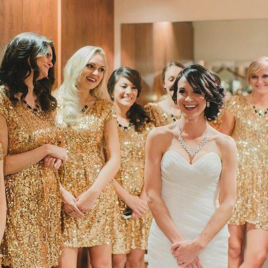 Short Sequin Bridesmaid Dresses Gold Dress Short Sequin Bridesmaid Dresses Gold Dress Dre On Luulla
