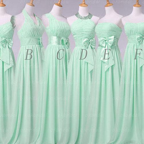 Cheap bridesmaid dresses in mint