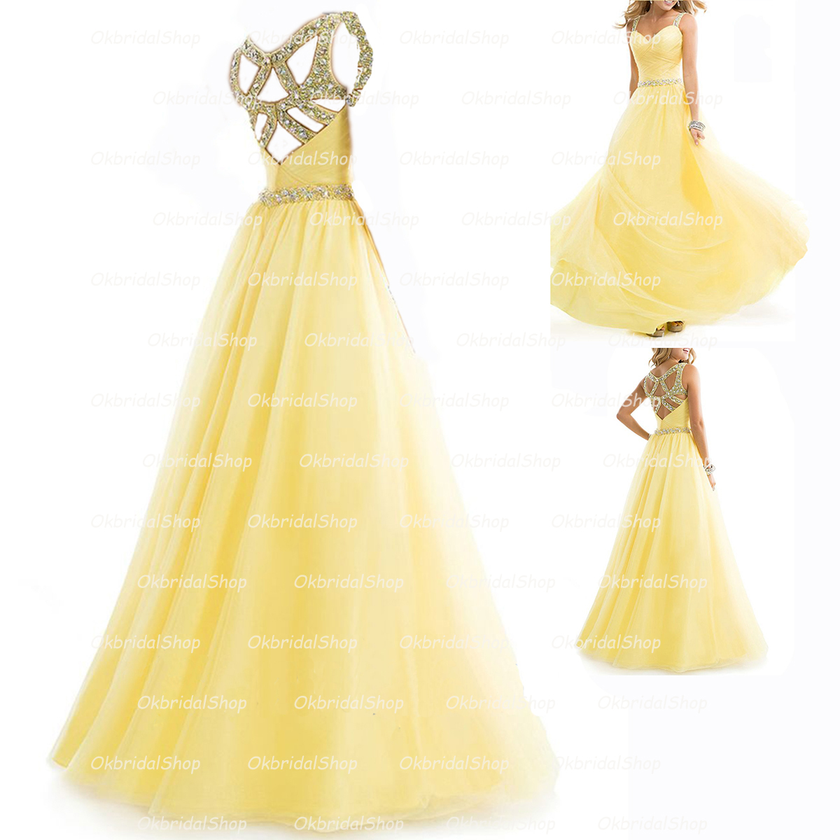 Sexy Yellow Prom Dresses 108