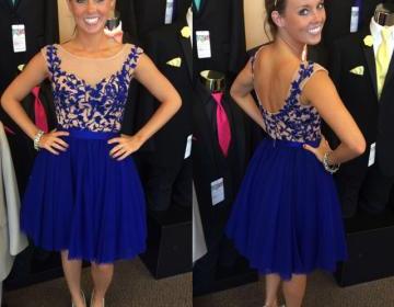 homecoming blue outfit